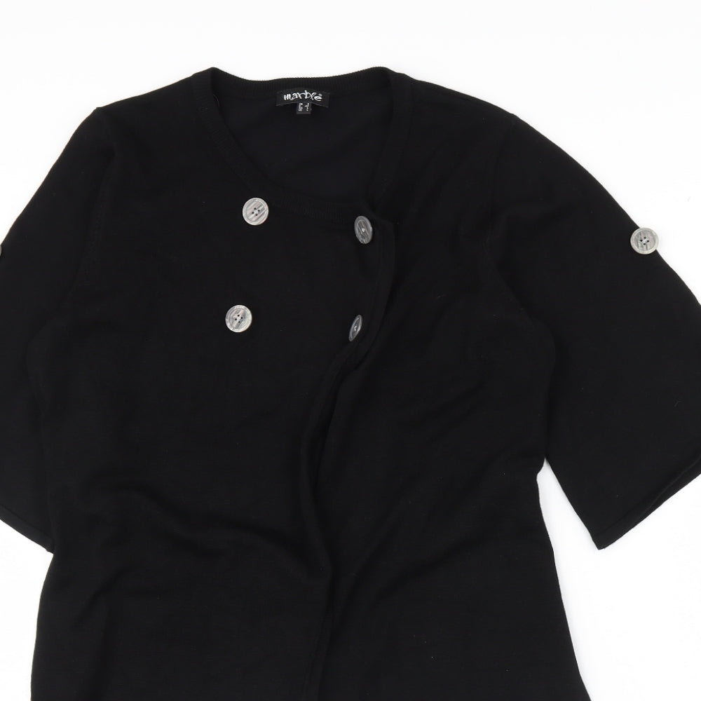 Marbel Womens Black   Jacket  Size M