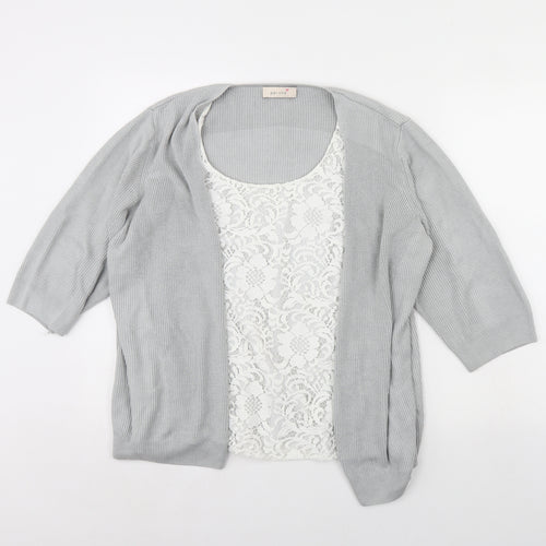 m&s Womens Grey   Pullover Jumper Size 18