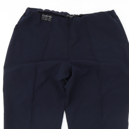 Classic Womens Blue   Cropped Trousers Size 14 L26 in