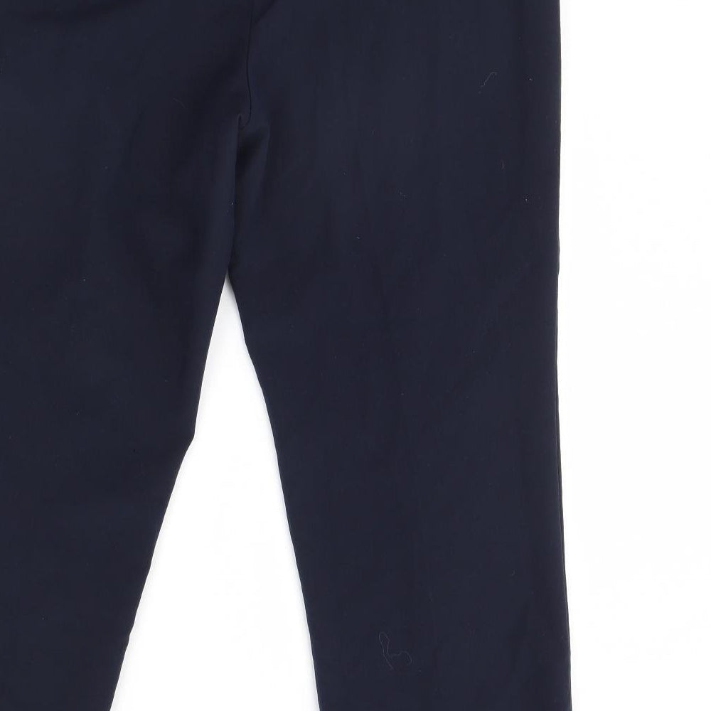 Classic Womens Blue   Cropped Trousers Size 14 L26 in