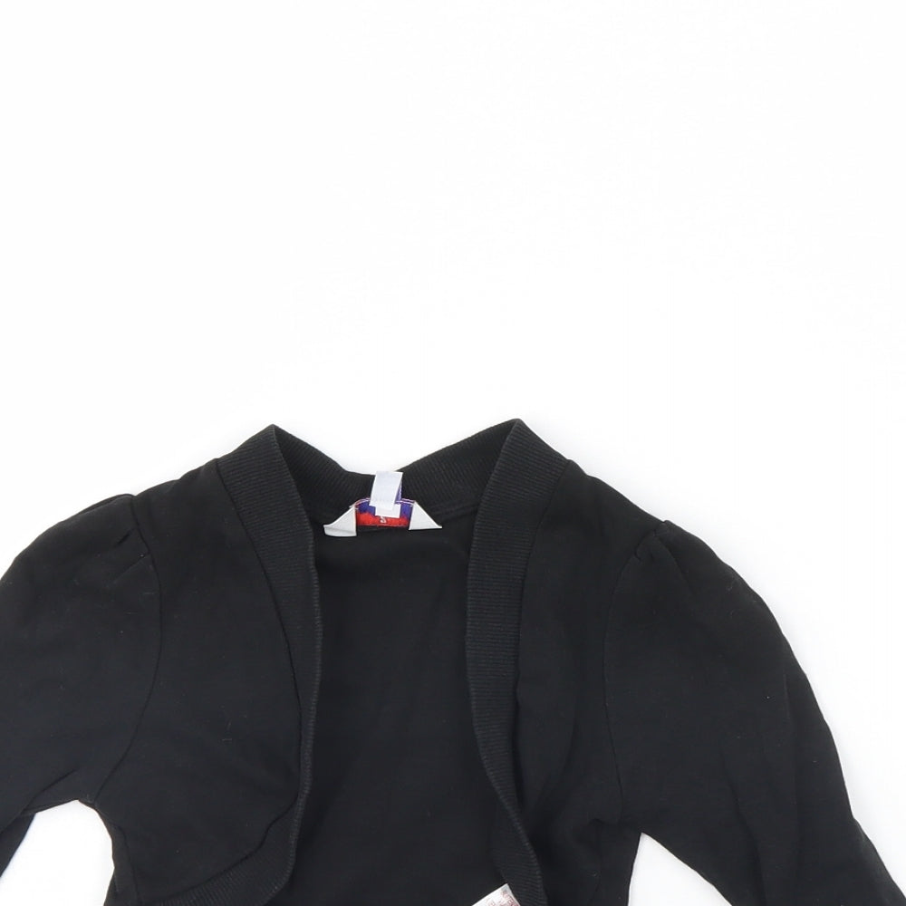 Girl 2 Girl Girls Black   Cardigan Jumper Size 5 Years