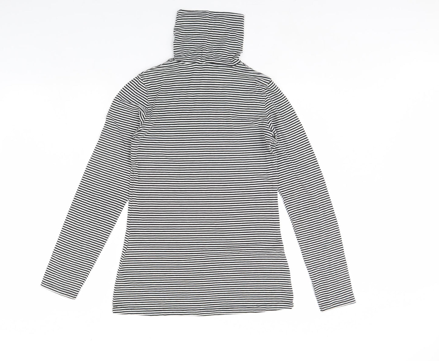 H&M Womens Black Striped  Pullover Jumper Size 14
