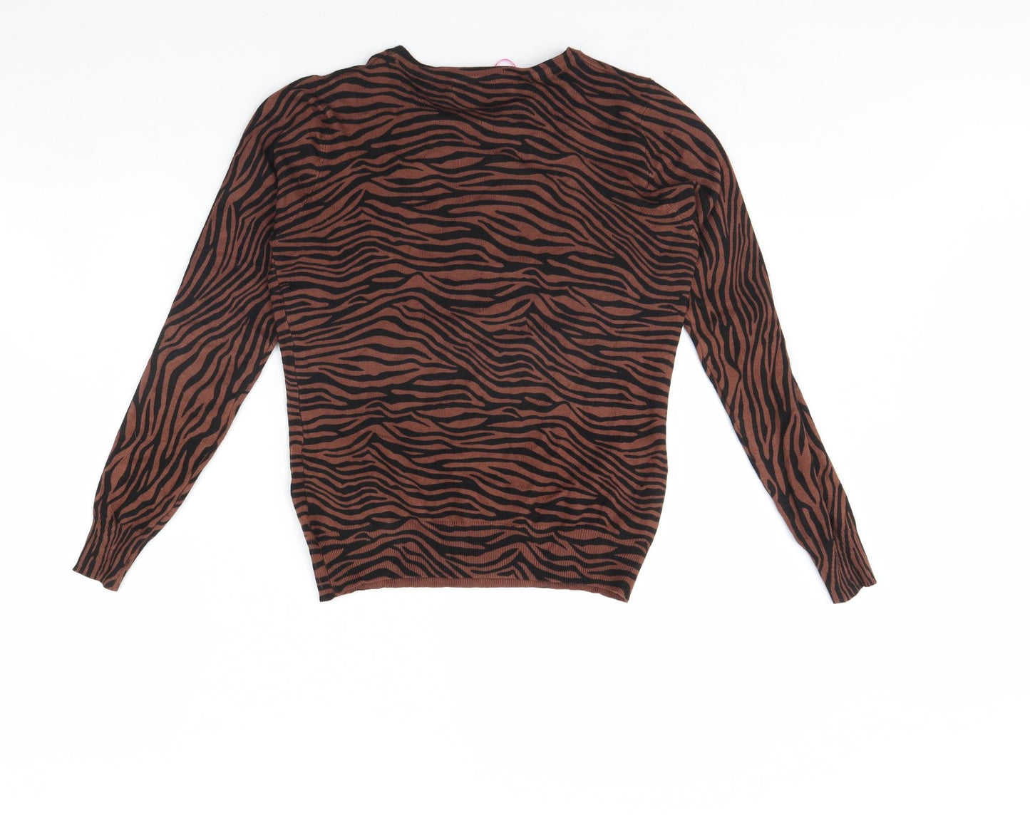 Very Womens Brown Animal Print  Pullover Jumper Size 12