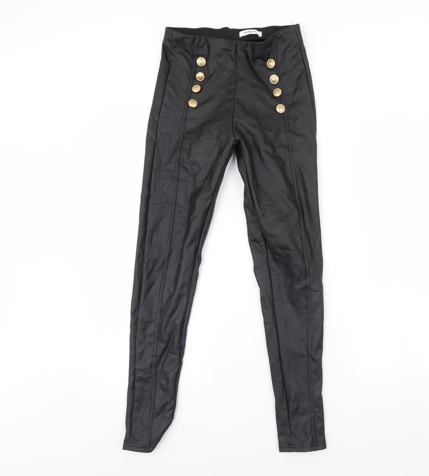 Yu & Me Womens Black   Capri Leggings Size S L28 in