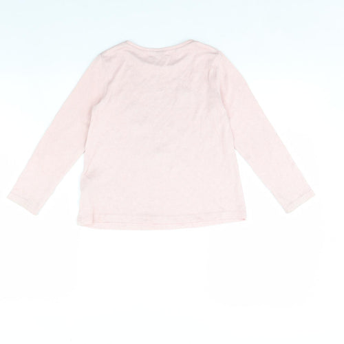 H&M Girls Pink   Pullover Jumper Size 6 Years  - Follow Your Heart