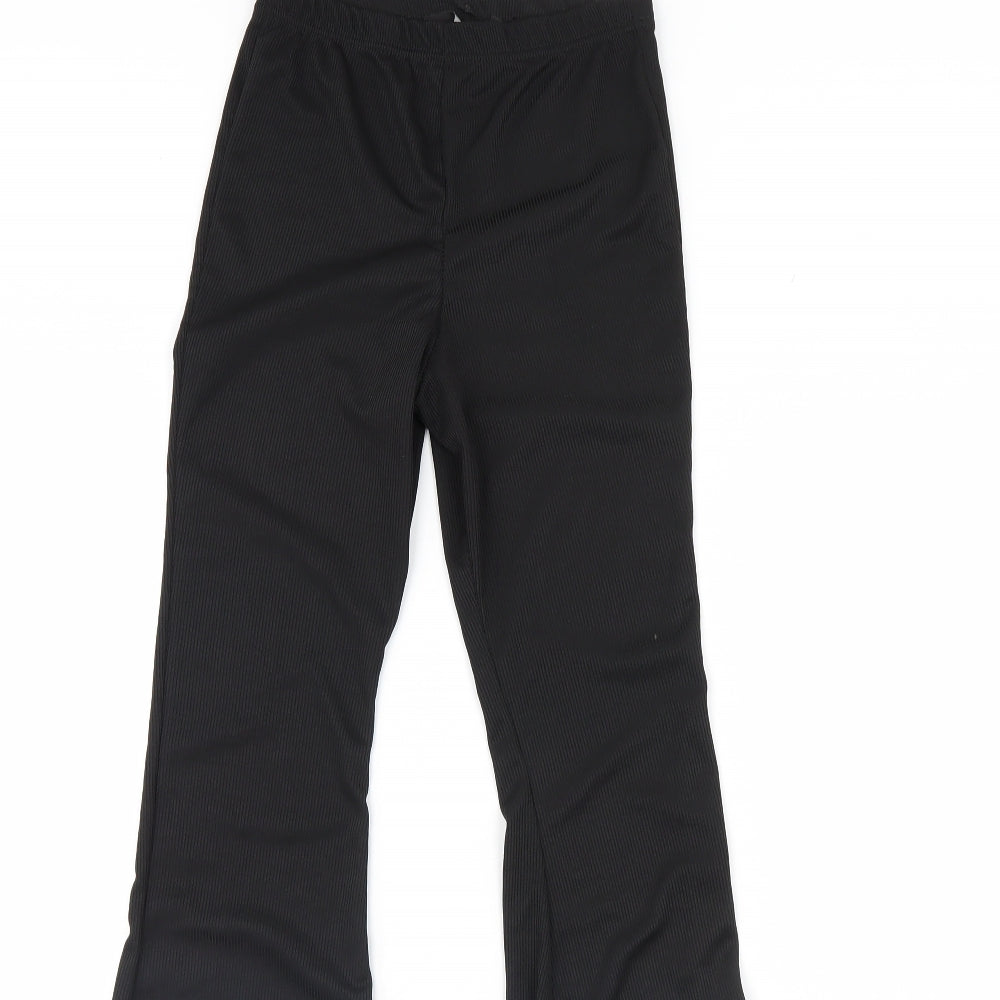 Pretty little thing Womens Black   Trousers  Size 6 L34 in