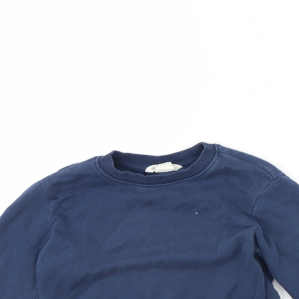 H&M Boys Blue   Pullover Jumper Size 4 Years