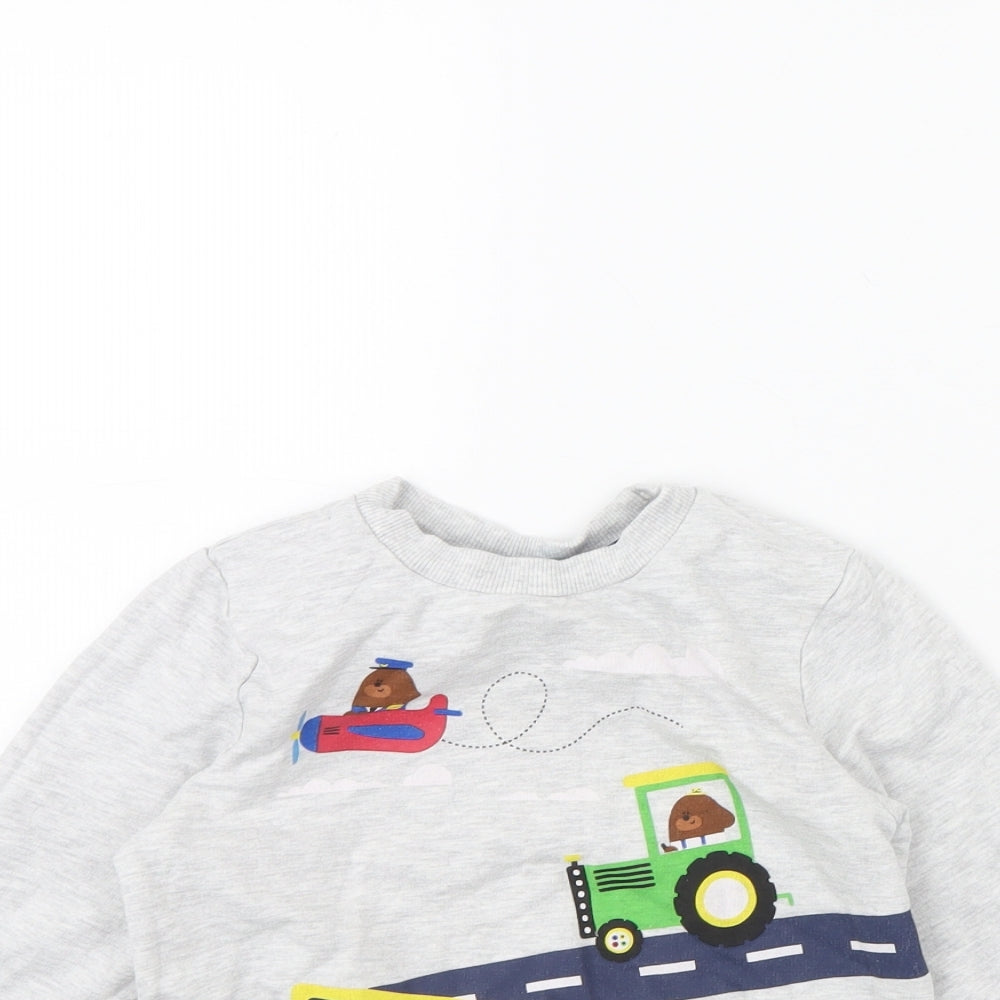 George Boys Grey   Pullover Jumper Size 3 Years