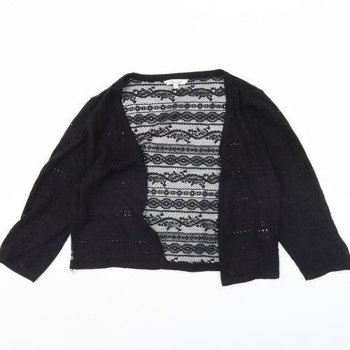 Peacocks Womens Black   Cardigan Jumper Size 16