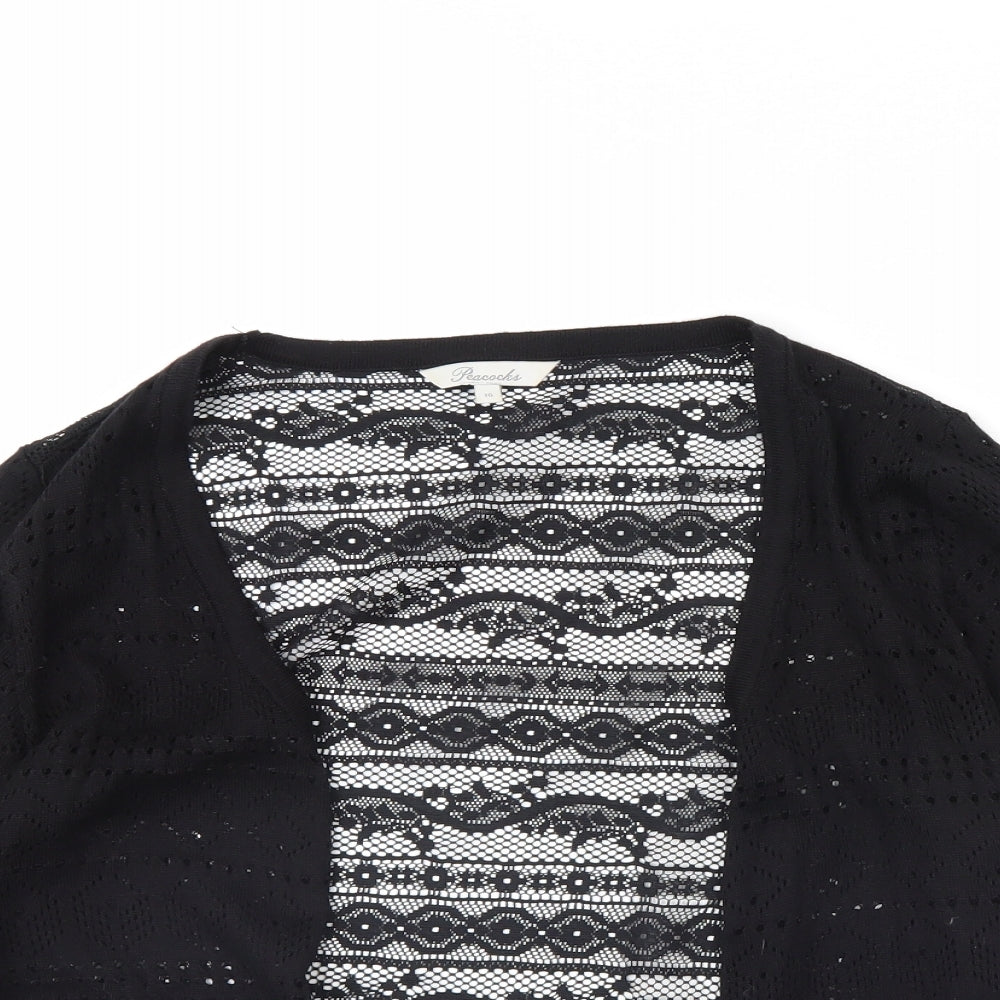 Peacocks Womens Black   Cardigan Jumper Size 16