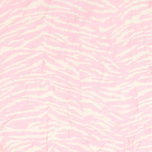 F&F Womens Pink Animal Print  Basic Blouse Size 18