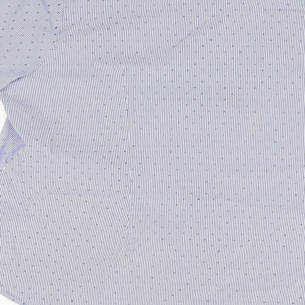 Marks and Spencer Womens Blue Striped  Basic Blouse Size 16