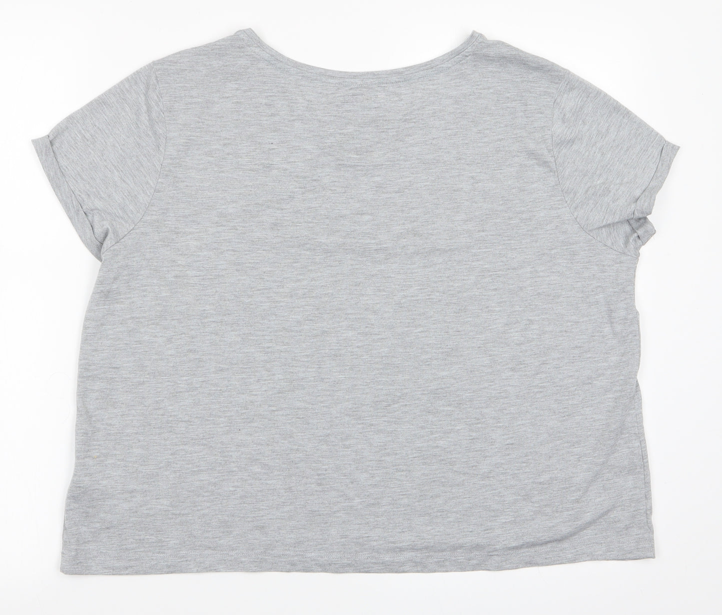 Snuggle Dream sleep Womens Grey    Pyjama Top Size M  - I'd rather be Sleeping