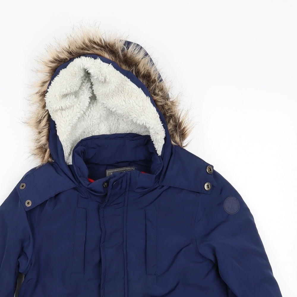 Primark Boys Blue   Anorak Coat Size 4-5 Years  - Bodywarmer zipped inside (Red)