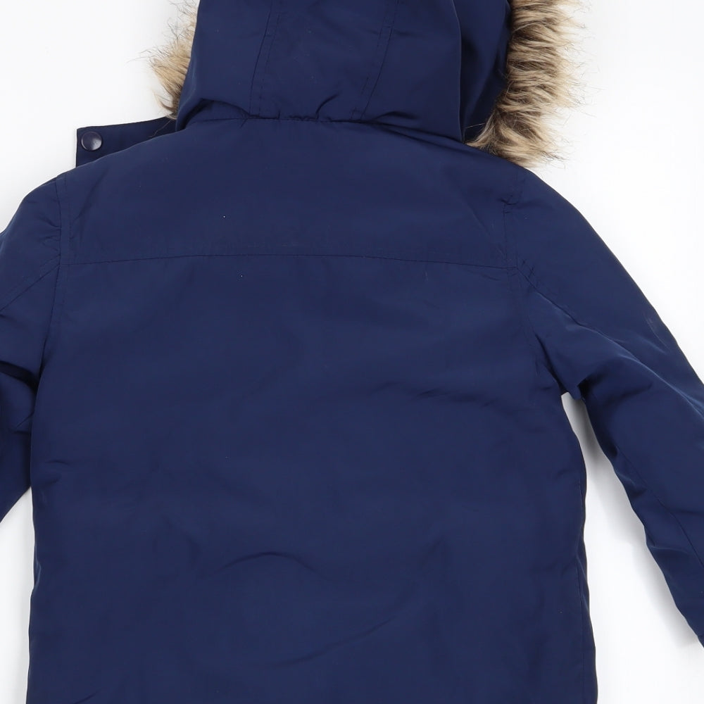 Primark Boys Blue   Anorak Coat Size 4-5 Years  - Bodywarmer zipped inside (Red)