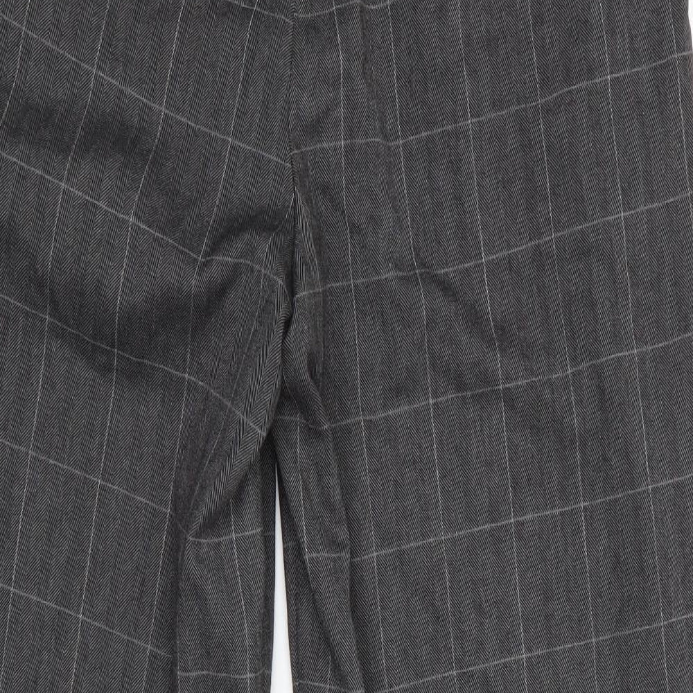 Asos Design Mens Grey Check  Trousers  Size 34 L32 in