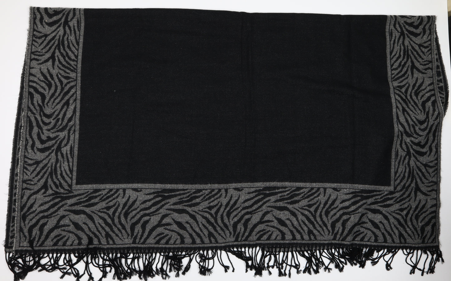 Debenhams Womens Black Animal Print  Overcoat Poncho One Size  - Cape Style Poncho