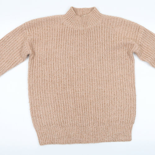 Papaya Womens Pink   Pullover Jumper Size M  - Glitter effect