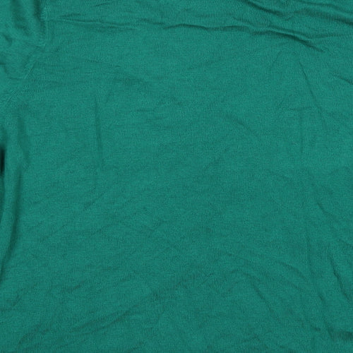 Per Una Womens Green   Cardigan Jumper Size 22  - Fabric Overlaid Front