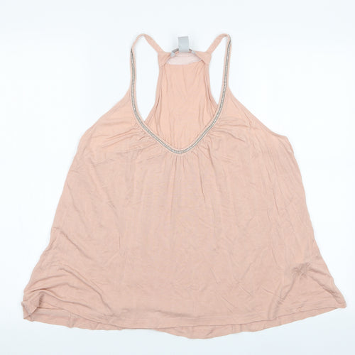 H&M Womens Pink   Camisole T-Shirt Size 8