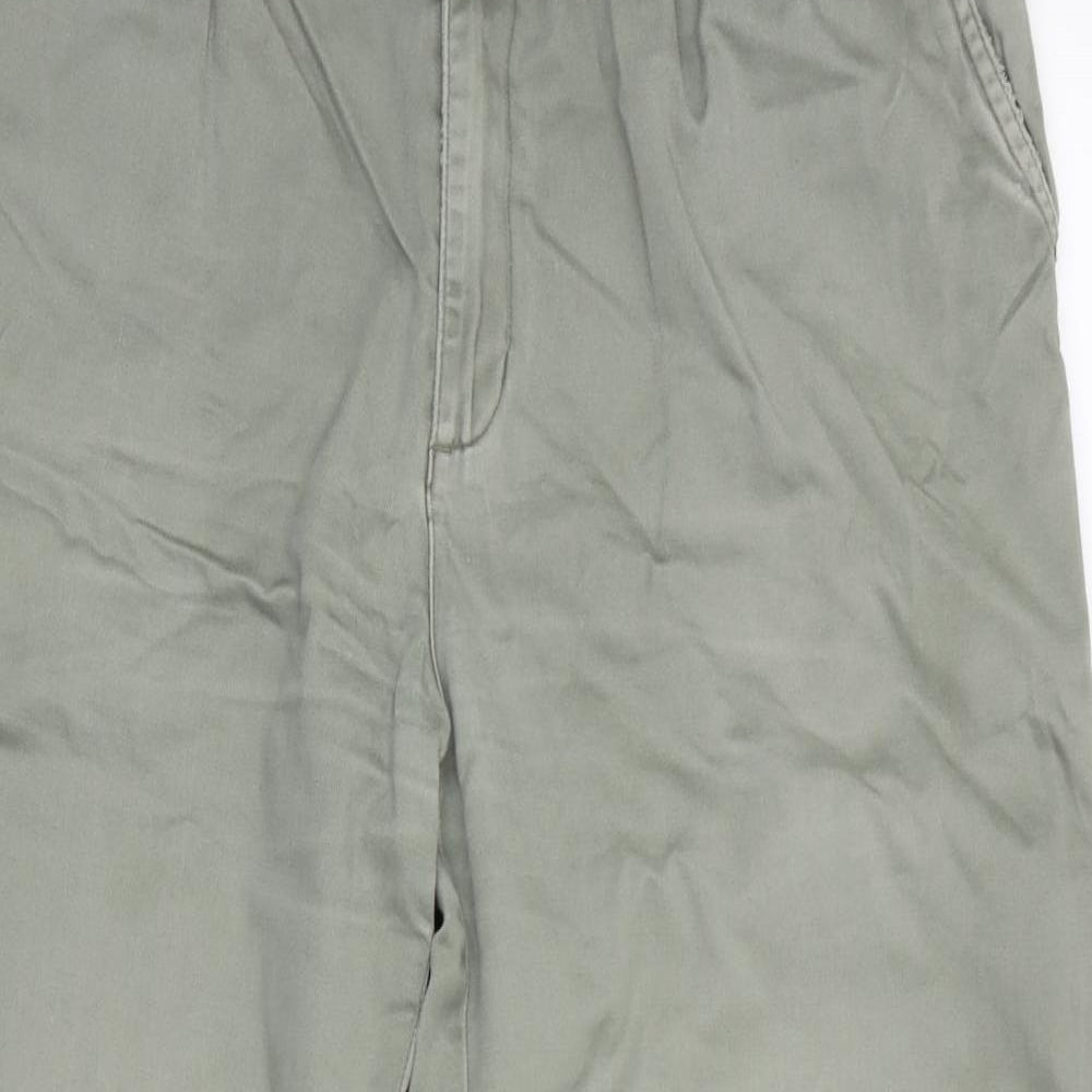 Hawkshead Mens Green   Chino Trousers Size 34 in L30 in