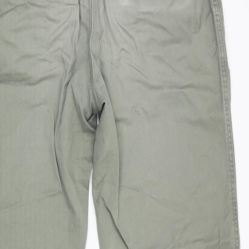 Hawkshead Mens Green   Chino Trousers Size 34 in L30 in