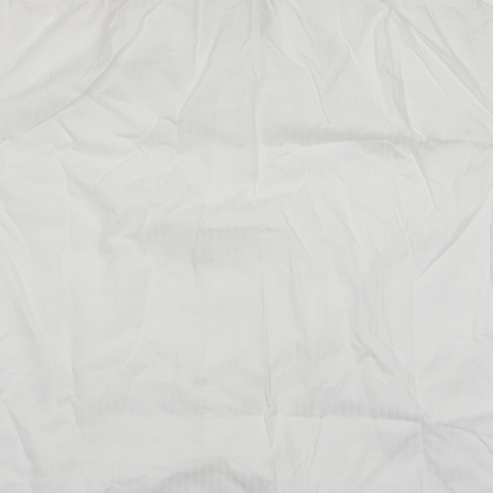 Marks and Spencer Mens White Striped   Dress Shirt Size 16.5
