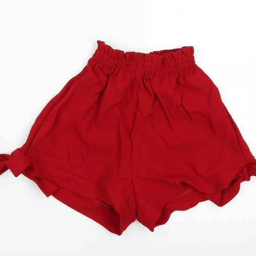 River Island Womens Red   Hot Pants Shorts Size 8
