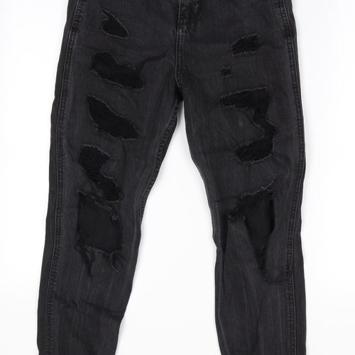 Hollister Girls Black   Straight Jeans  - Distressed Jeans