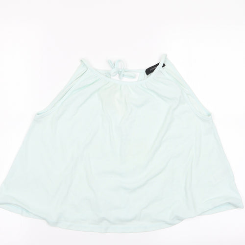 Atmosphere Womens Green   Camisole T-Shirt Size 4  - Tie back of neck