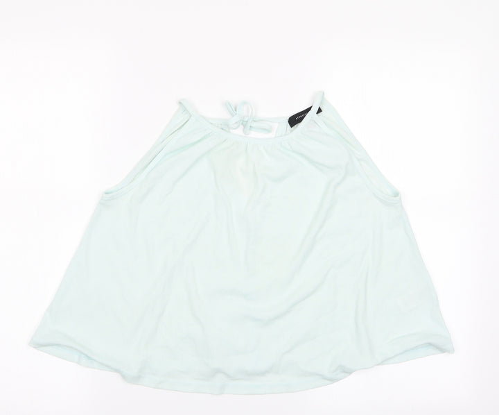 Atmosphere Womens Green   Camisole T-Shirt Size 4  - Tie back of neck