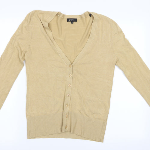 Papaya Womens Beige   Cardigan Jumper Size 10