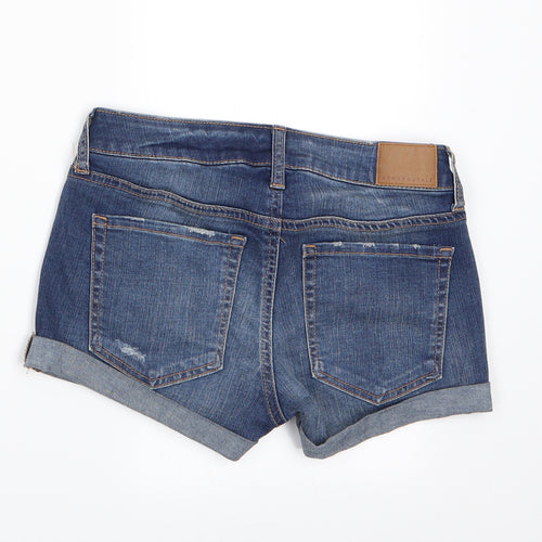 Aeropostale Womens Blue   Hot Pants Shorts Size S - Distressed Jean Shorts