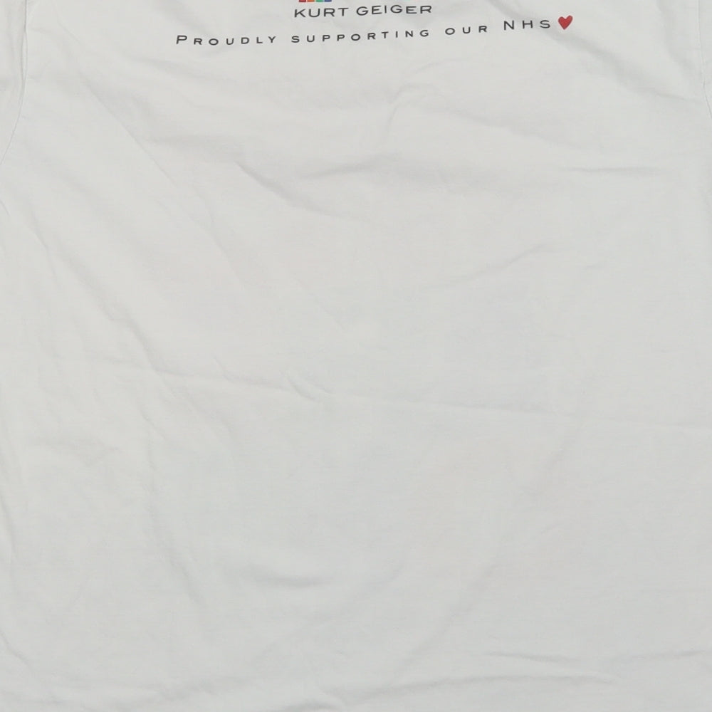 Kurt Geiger Womens White   Basic T-Shirt Size M