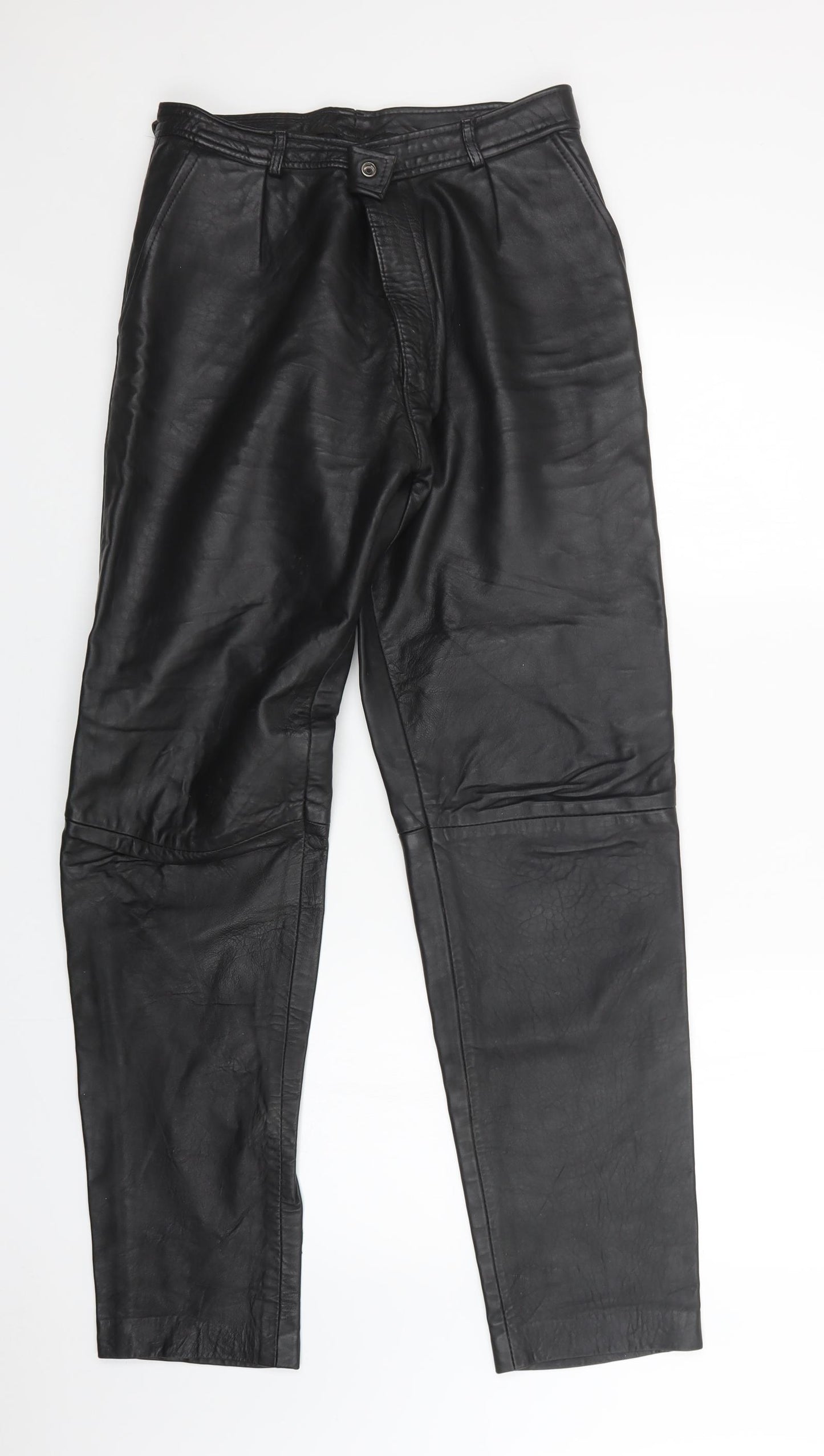 Preworn Womens Black   Trousers  Size 32 in L32 in