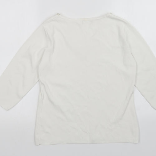 Sky Womens White   Pullover Jumper Size S