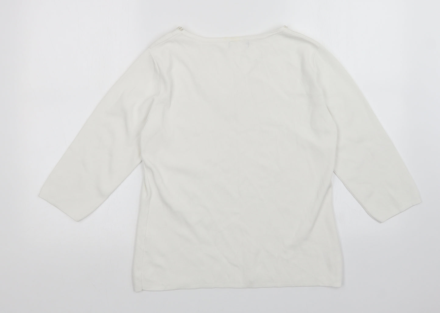 Sky Womens White   Pullover Jumper Size S
