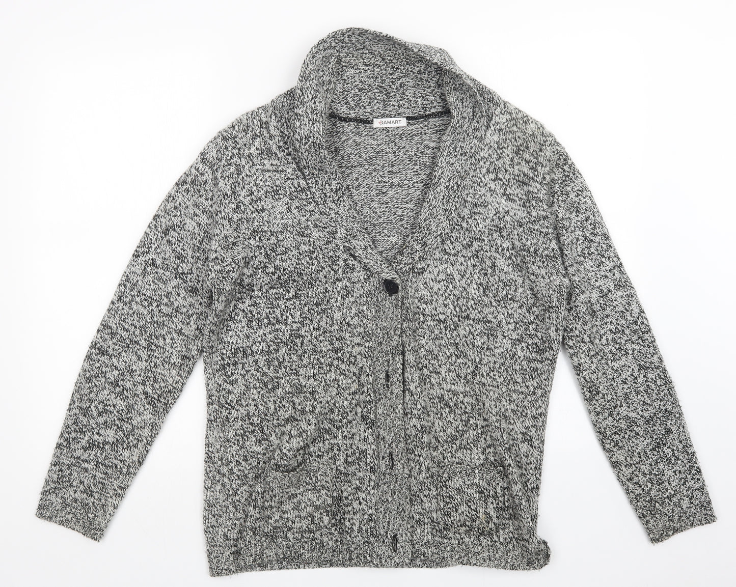 Damart Womens Grey   Cardigan Jumper Size 14