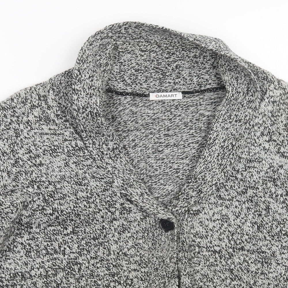 Damart Womens Grey   Cardigan Jumper Size 14