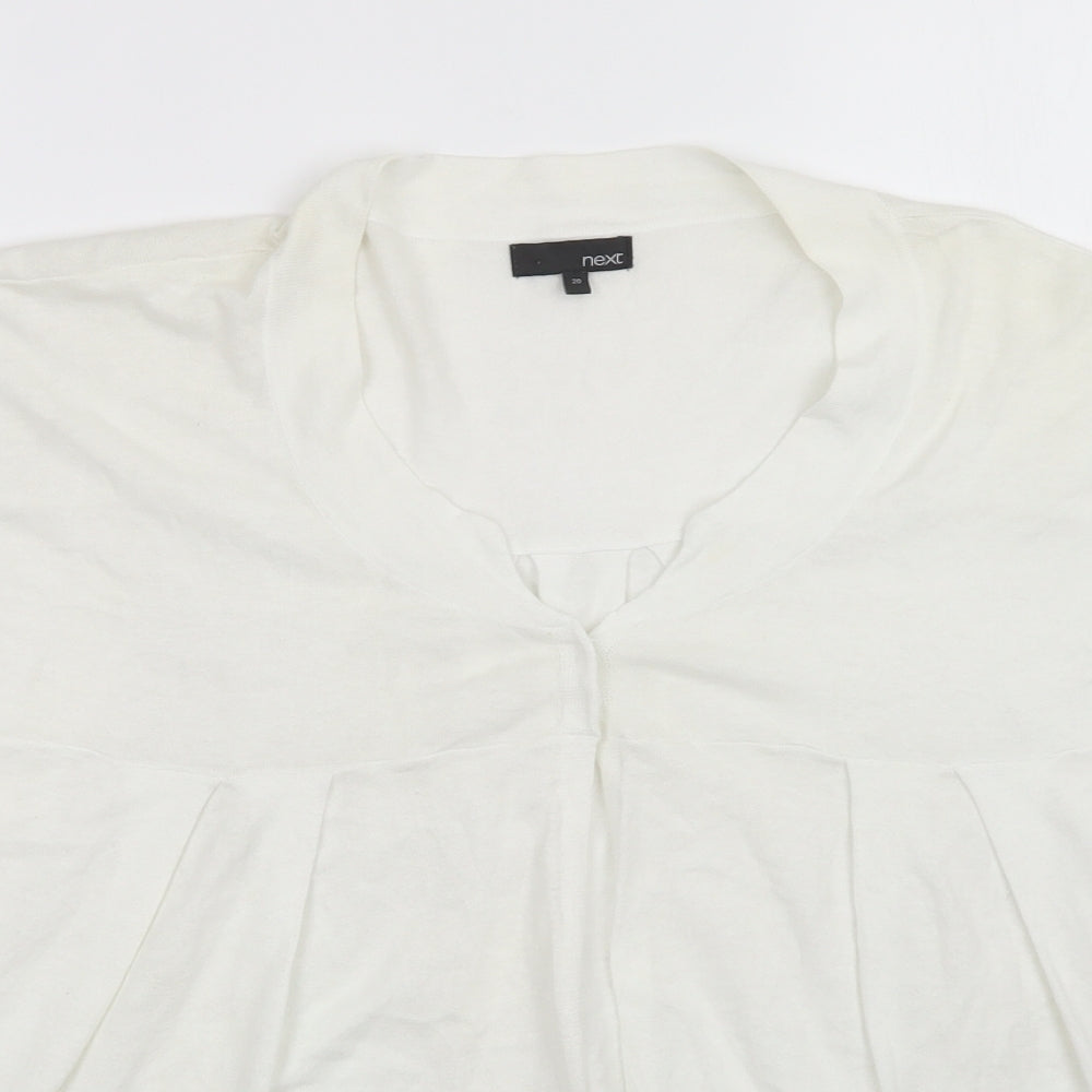 NEXT Womens White   Cardigan Jumper Size 20