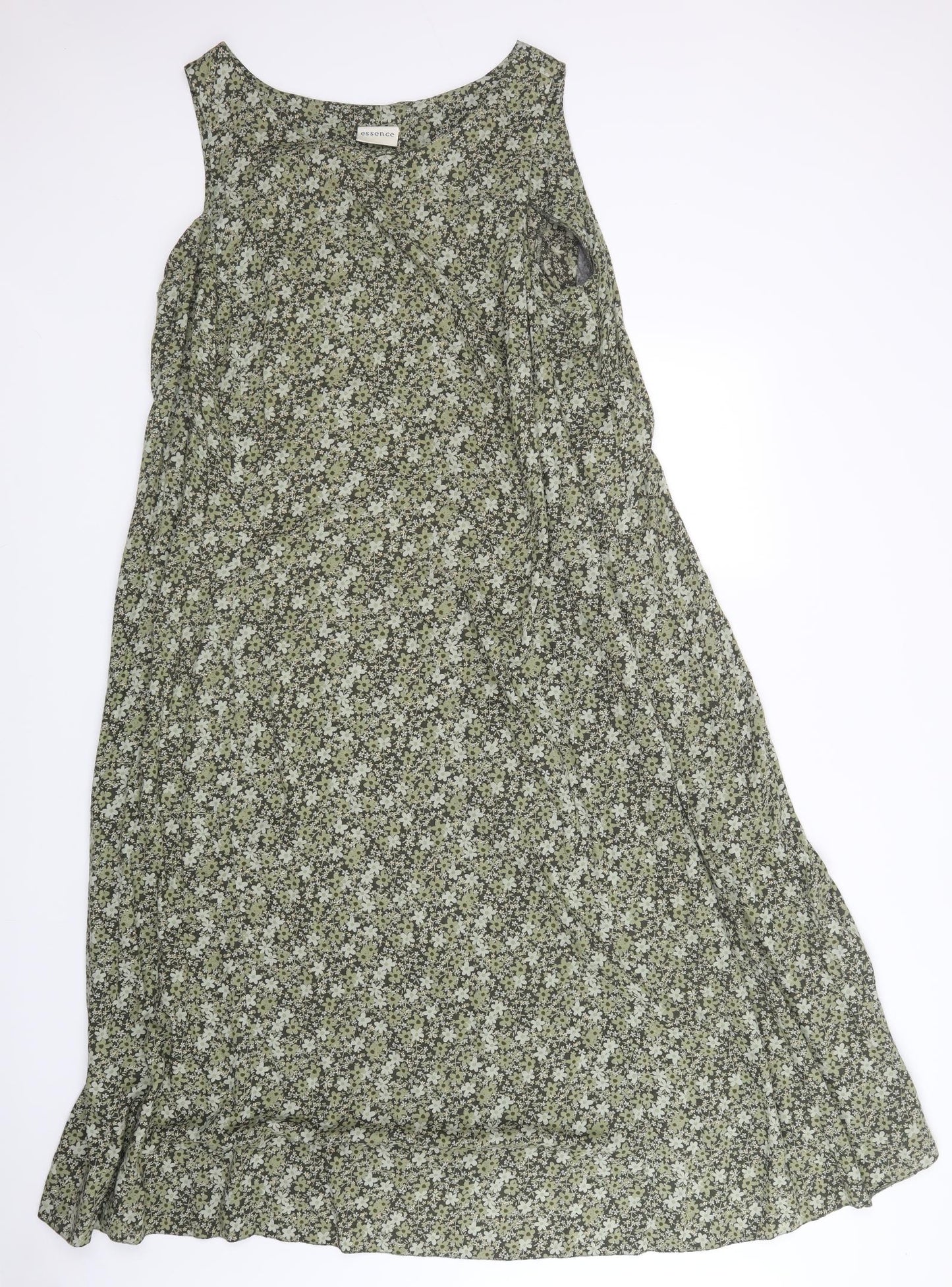 essence Womens Green Floral  A-Line  Size 26