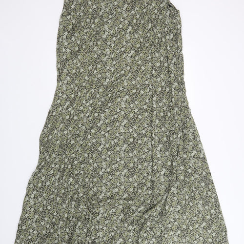 essence Womens Green Floral  A-Line  Size 26