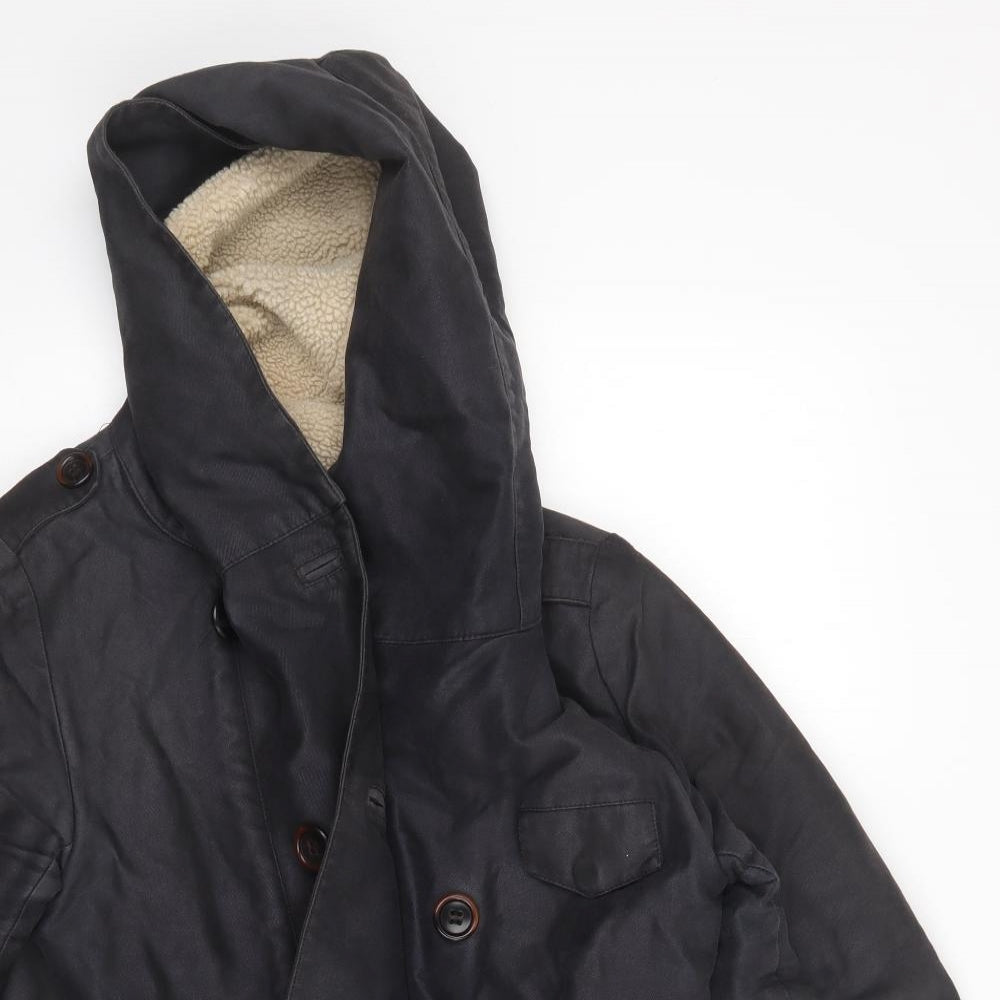 sessun Mens Black   Jacket Coat Size S