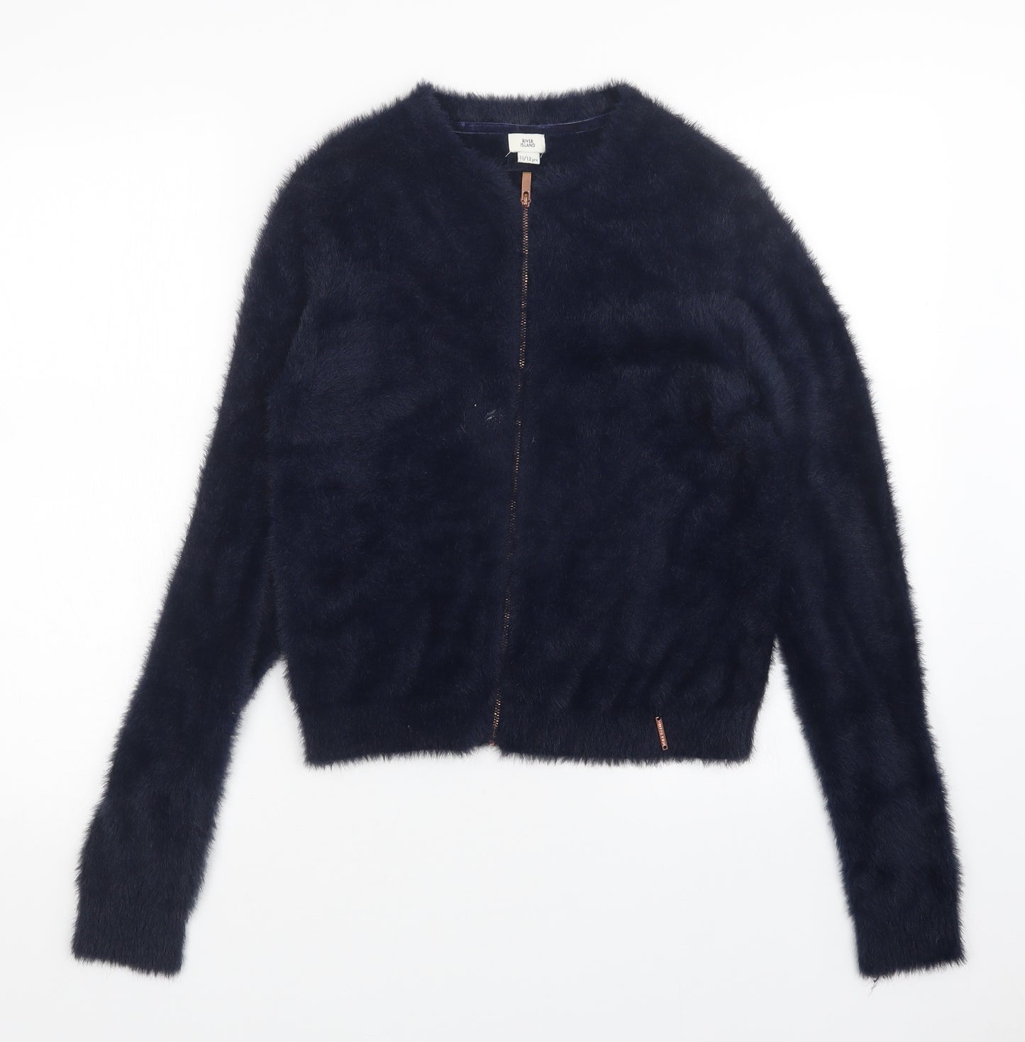 River Island Girls Blue   Full Zip Jumper Size 11-12 Years