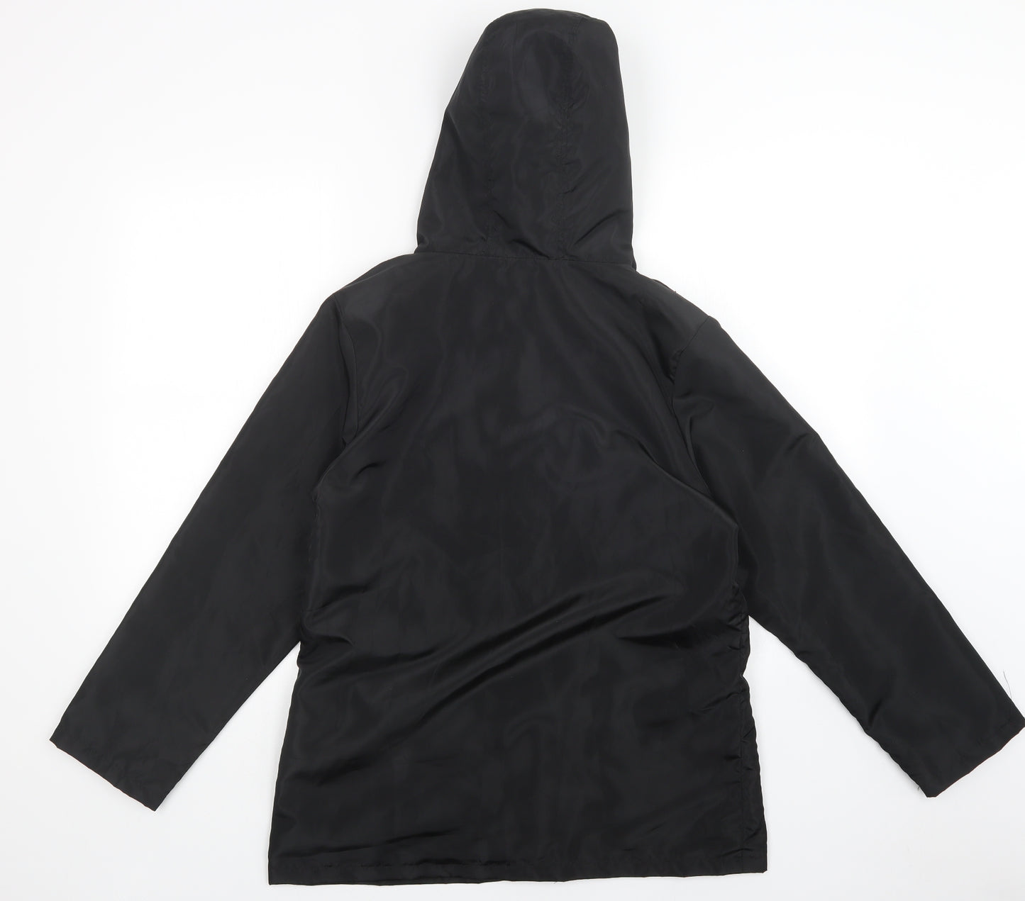 Preworn Womens Black   Windbreaker Coat Size XL