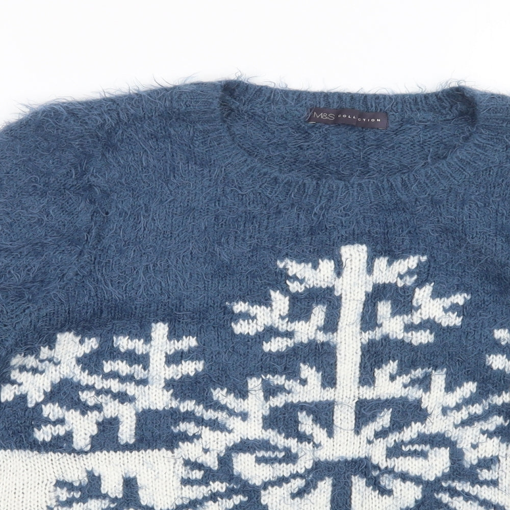 M&S Womens Multicoloured   Pullover Jumper Size 12