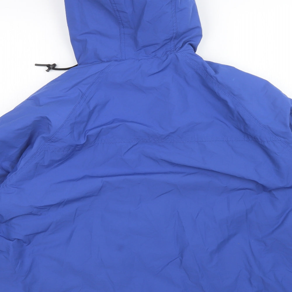 Zara Womens Blue   Rain Coat Coat Size M