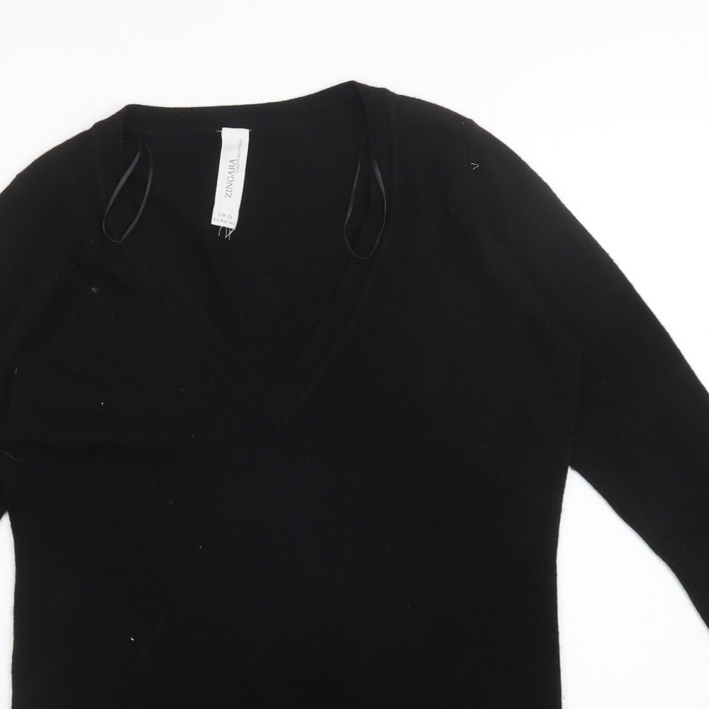 zingara Womens Black   Pullover Jumper Size 12