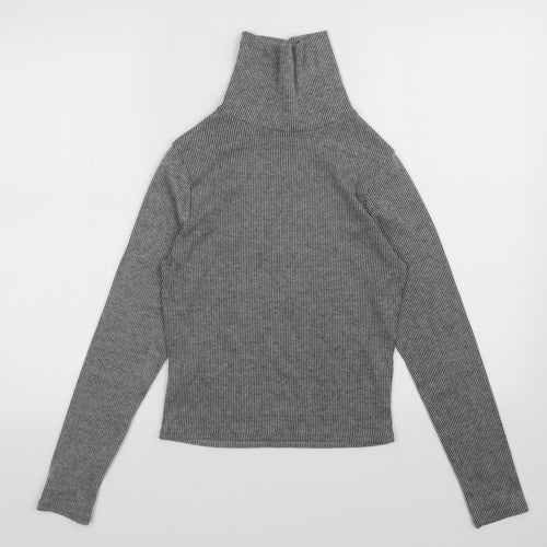 Innocence Womens Grey Striped  Pullover Jumper Size 8