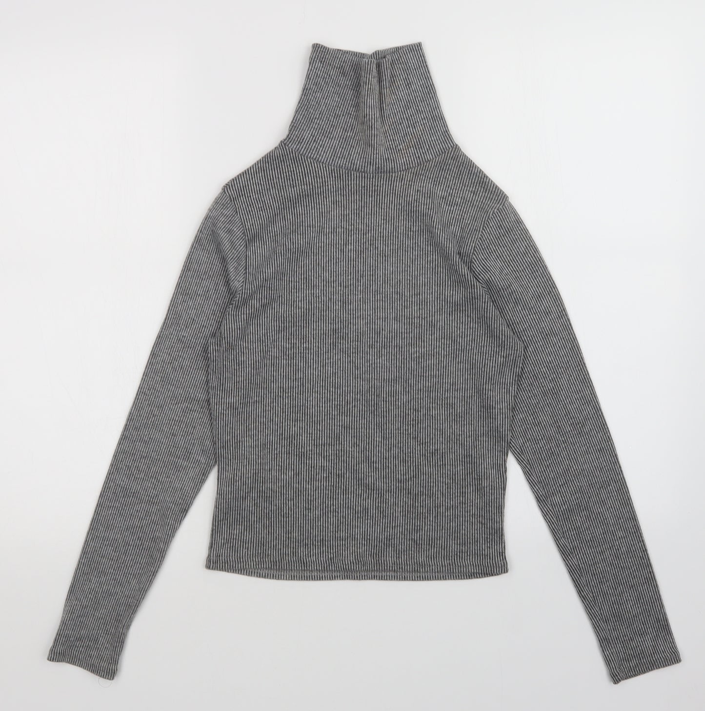 Innocence Womens Grey Striped  Pullover Jumper Size 8